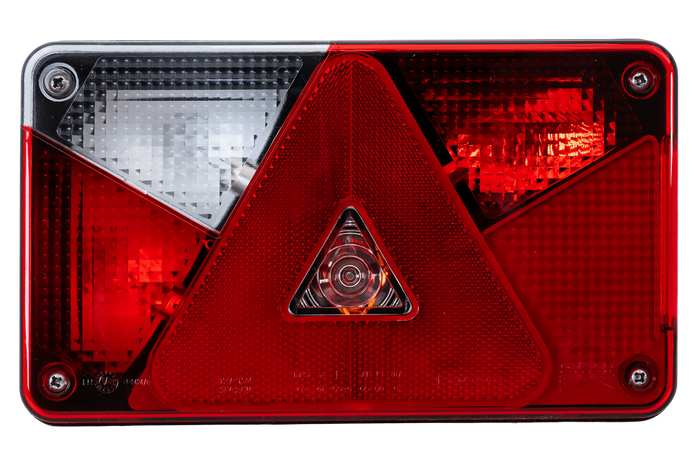 ASPÖCK Multipoint V baklykt, 7 funksjoner, venstre