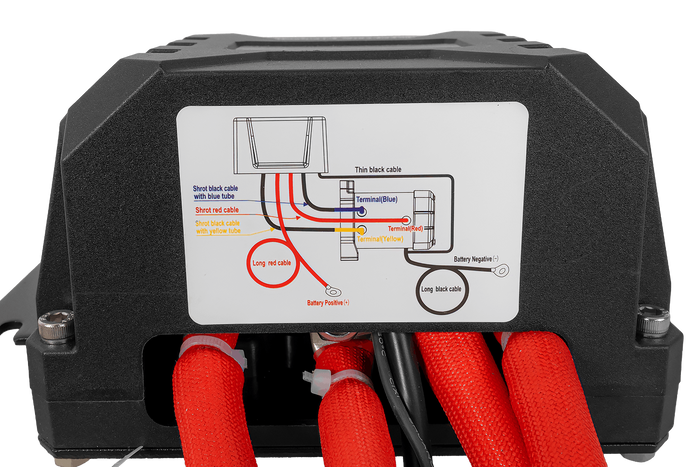 Elektrisk vinsj for PRESKO RAPTOR 13.5FS 12V 6130kg tilhenger med 24m tau