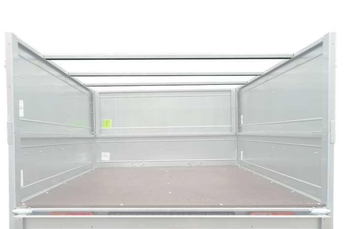 H-0 flat ramme med presenningsdeksel for UNITRAILER GARDEN TRAILER 230 KIPP tilhenger