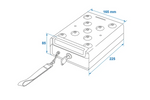 ProPlus 540250 bærbar nøkkelsafe 225x165x85mm