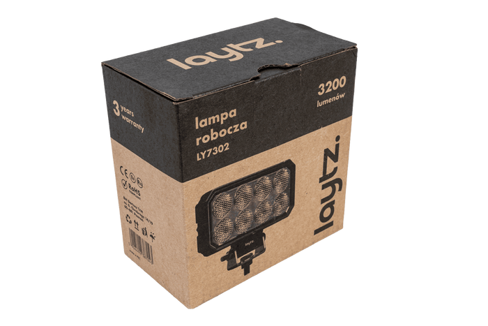 LED-arbeidslampereflektor LAYTZ LY7302 32xLED 3200lm rektangulær