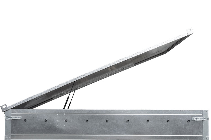 UNITRAILER HAGETRAILER 230 KIPP tilhengertrekk med sylindere / nøkkellås