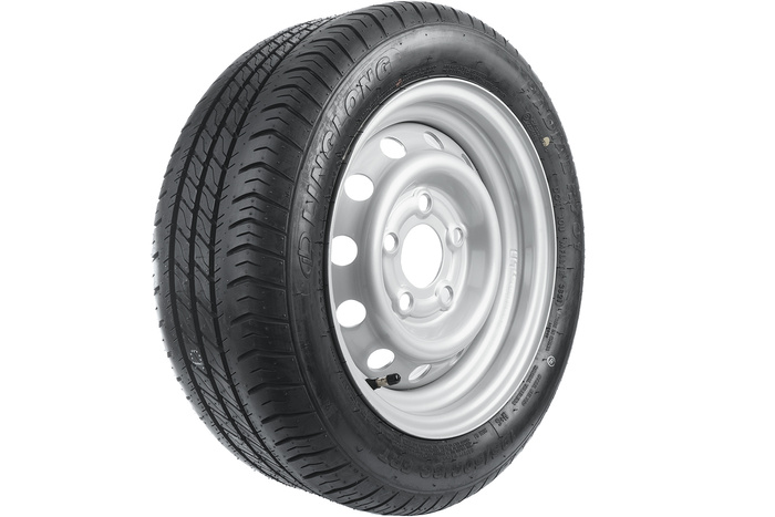 Sett med to forsterkede hjul for tilhenger DEKK LINGLONG 195/50 R13C 104/101N FELG UNITRAILER 5.5Jx13"H2 5x112 ET:30