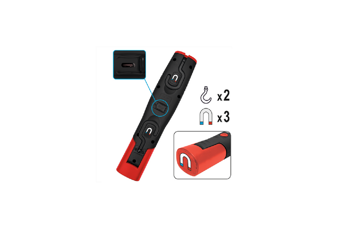 Verkstedlampe + lommelykt YATO YT-08507 LED 140lm