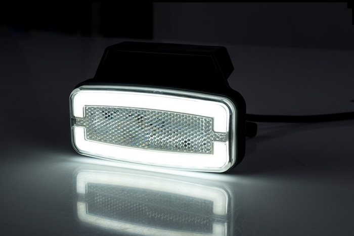 HORPOL LD 2764 LED hvit universalmarkeringslampe med holder