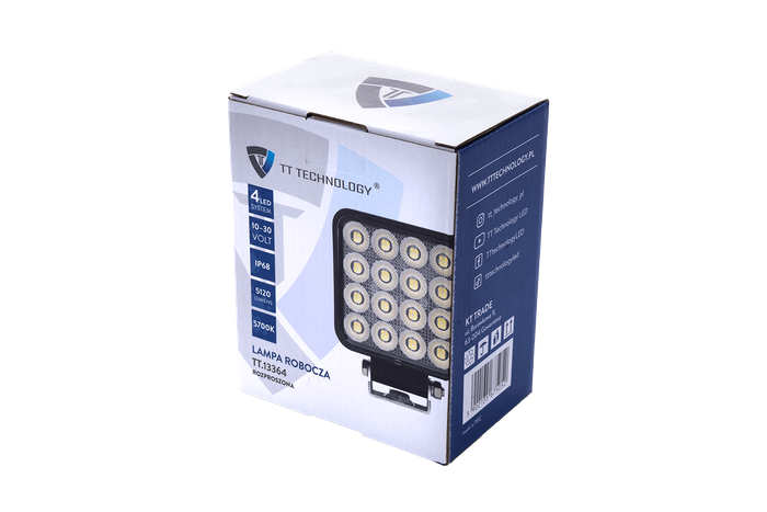 LED-arbeidslampereflektor TT TECHNOLOGY TT.13364 64xLED 5120 Lm firkantet