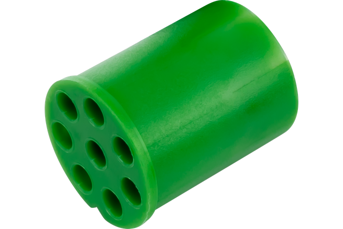 ASPÖCK 8-polet bajonettkontakt for 12V baklykter, grønn