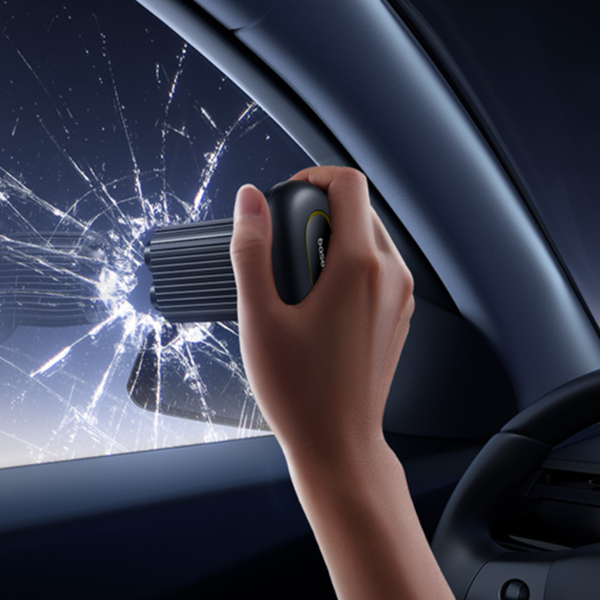 BASEUS GoTrip DT1 2-i-1 sikkerhetshammer for vinduer, redningskniv for sikkerhetsbelter