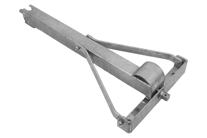 KNOTT 6X1197.007 uttrekkbar hjørnestøtte for tilhenger 1100 kg 498 mm