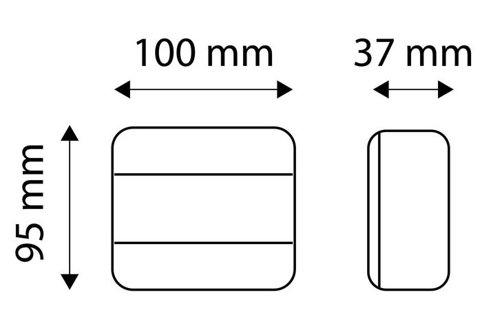 TT Teknologi TT.12007 LED baklys 4 funksjoner venstre + høyre, magnetisk