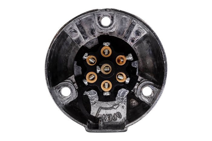 KAMAR 7-PIN stikkontakt for tilhengerfeste, metall