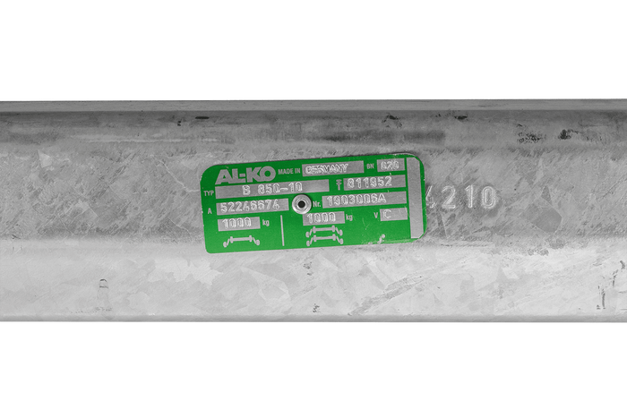 AL-KO COMPACT bremseaksel for båthenger 1000kg 1146/1254mm 1700mm 5x112