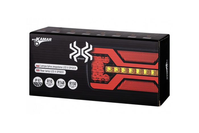 KAMAR X-SPIDER L2424 LED baklys 5 funksjoner universal