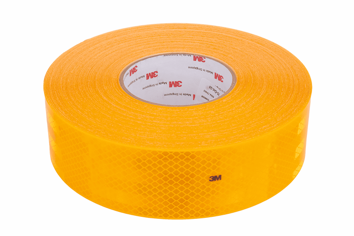 3M gul selvklebende reflekterende konturteip - 1 meter