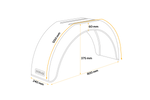 Tilhengerskjerm 15-16" DOMAR D20140 flat hjulbue 800/240mm