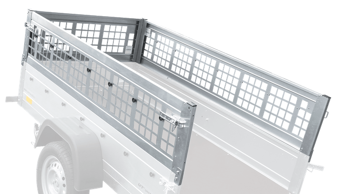 Nettingsider for UNITRAILER GARDEN TRAILER 200 KIPP tilhenger
