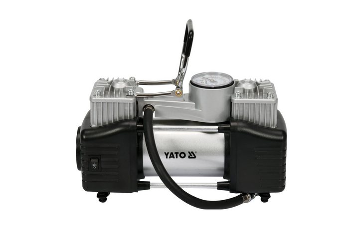 YATO YT-73462 bilkompressor med 250W LED-lampe