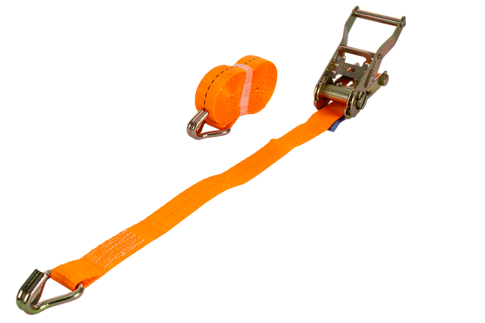 UNITRAILER 5m/25mm/1t oransje transportbånd med strammer