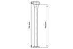 KNOTT 4802429X fast støtte for 175 kg tilhenger 48 mm 700 mm