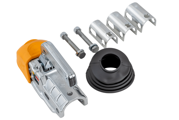 STEELPRESS BC-3000C-00-00+Z3 kulekobling for 3000 kg tilhenger med 35-50 mm rørdrag, støpejern