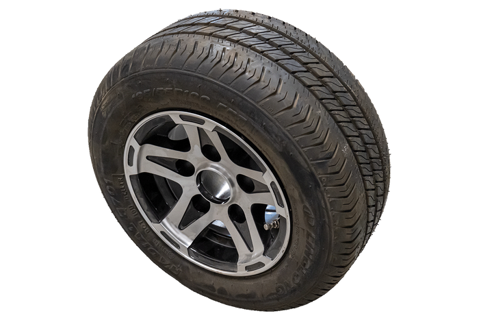 UTSALG Forsterket felg for tilhenger LINGLONG DEKK 195/55 R10C 98/96N ALUMINIUMSFELG ENHETSHENGER 6Jx10" 5x112 ET:-4