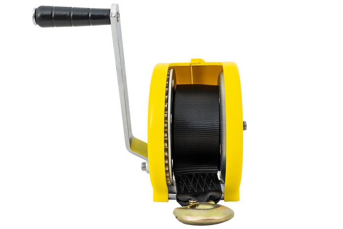 450 KG vinsj med KNOTT belte, gult kapsel