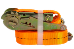 UNITRAILER 6m/25mm/1t oransje transportbånd med strammer