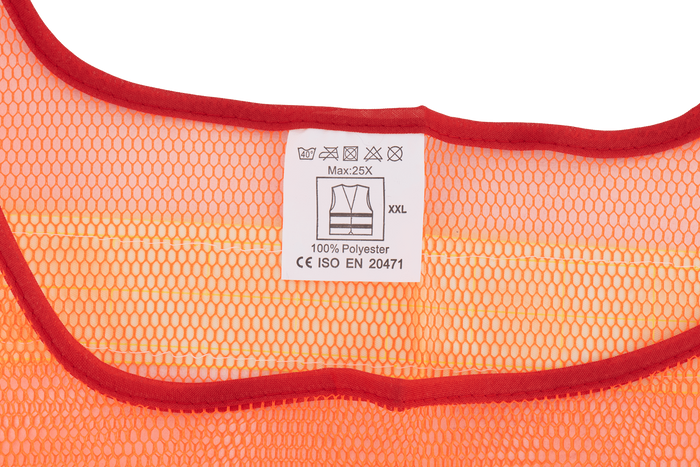 HERMON XXL oransje refleksvest med borrelås på siden