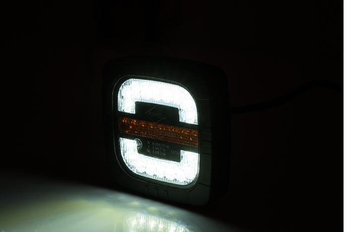 HORPOL ROCA LZD 2805 LED-frontlykt 3 funksjoner universal med holder