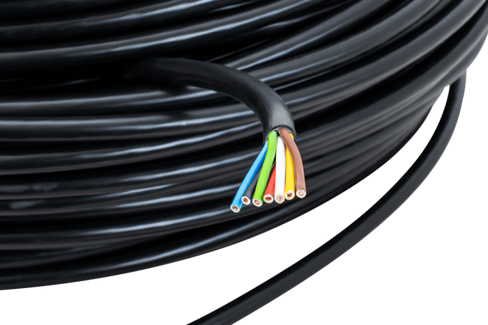 TEXSIM YLY-S 7x1 syv-leder elektrisk kabel - 1m