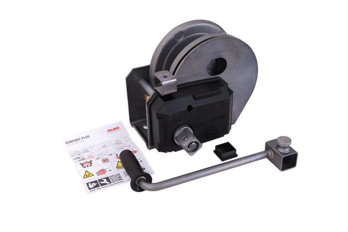 Vinsj, håndvinsj for AL-KO bergingsbilhenger 1150 kg med brems og automatisk avvikling