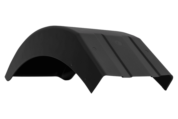 Sett med to halvskjermer til DOMAR DR1013004+DR1013005 tilhenger, hjulkasse 395/220 mm venstre+høyre