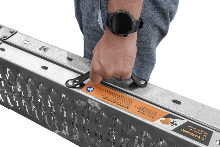 UNITRAILER ALR004 sammenleggbar rampe stålrampe for tilhenger 170 cm 227 kg