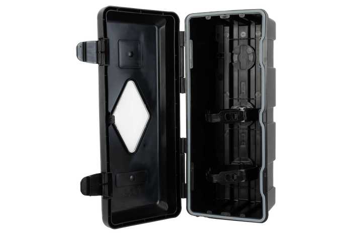 Brannslukningsboks 9 kg DAKEN 82010 ADAMANT 671x310x247mm svart