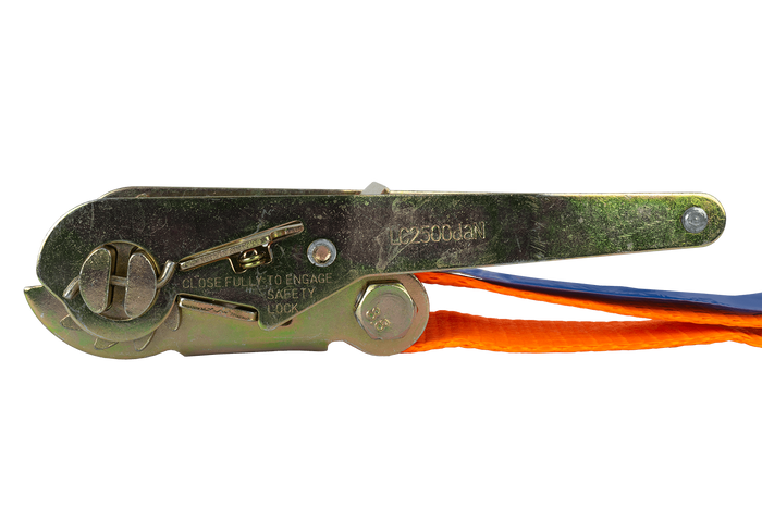 Sett med fire UNITRAILER 5m/50mm/5t oransje transportbelter med strammer