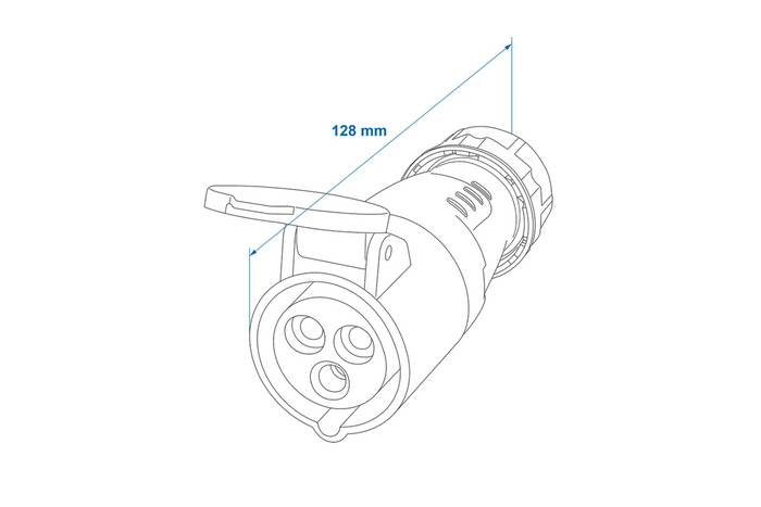 CEE 16A 230V ProPlus 373502 ekstern stikkontakt med avtakbart hus