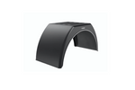 Tilhengerskjerm 15-17,5" DOMAR DK3112 flat hjulbue 950/280 mm med hvite detaljer