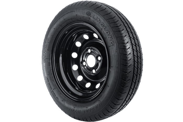 Tilhengerhjul DEKK LINGLONG 155/70 R13 75N UNITRAILER FELG svart 4Jx13"H2 4x100 ET:30