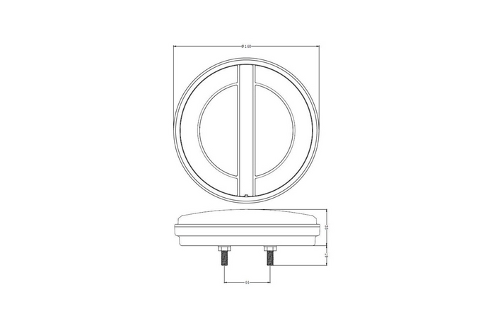 TruckLED L1884 LED baklys 3 funksjoner høyre