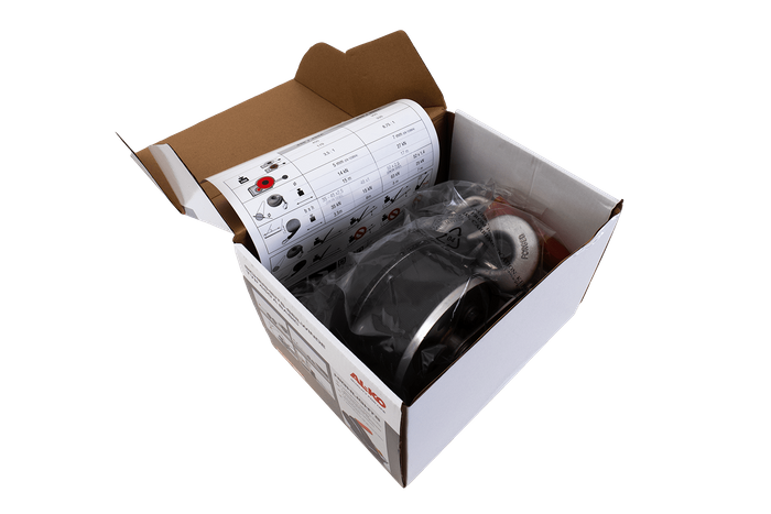 Vinsj, håndvinsj for AL-KO trekkbilhenger 450kg med 6m belte, brems og automatisk avvikling