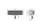 LED-arbeidslampereflektor TT TECHNOLOGY SVART TT.13445 45xLED 3120lm rektangulær