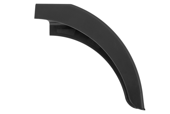 Høyre halvdel av skvettskjerm for tilhenger DOMAR DR1014002 hjulbue 400/240mm