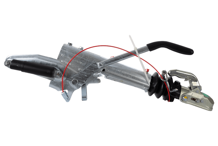 KNOTT KF27B påløpsanordning med K27A tilhengerfeste for en 2700 kg tilhenger med V-type drag