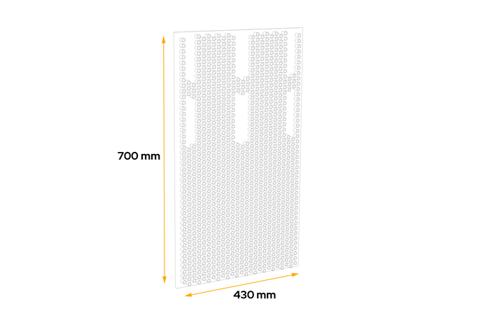 DOMAR DK5120 skvettskjerm for tilhengere og semitrailere 430 × 700 mm