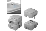 ProPlus 370415V01CR Bærbart campingtoalett grått 10L/20L