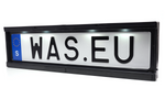 Nummerskiltramme med LED-belysning WAŚ W253 2100 12/24V kabel 2m