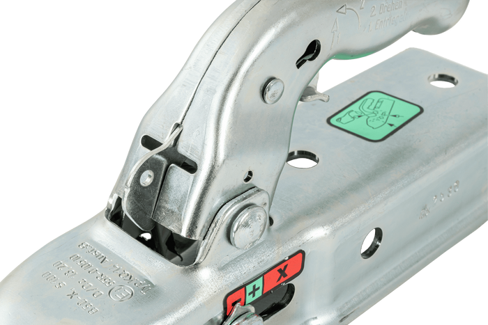 KNOTT KQ14-B kulekobling for 1400 kg tilhenger med 60 mm firkantet dragstang