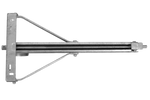 KNOTT 6X1197.007 uttrekkbar hjørnestøtte for tilhenger 1100 kg 498 mm