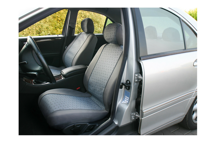 Sett med bilsetetrekk LAMPA Glamur grå, til forsetene