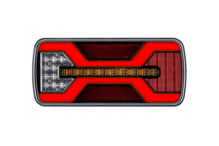 KAMAR X-SPIDER L2425 LED baklys 5 funksjoner universal